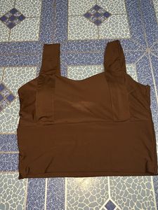 brown women padded Bra Gym
