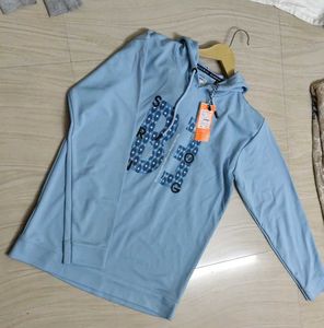 Men's Blue Graphic Hoodie
