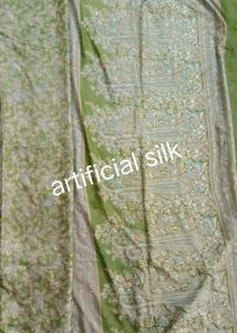 Beautiful Green floral Saree