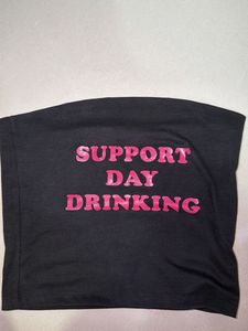 Black Tube Crop Top