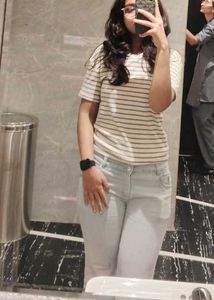 Classic Striped V-Neck T-Shirt