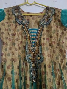 Green Anarkali suit Set