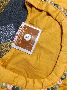 Yellow Embroidered Kurta Set with Dupatta