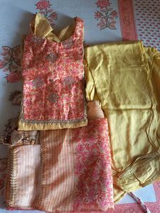 Chanderi Ethnic Suit Set