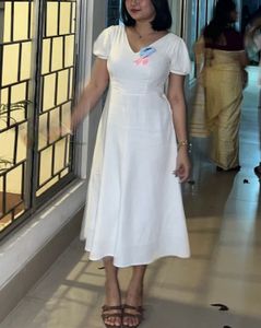Chic White Midi Dress
