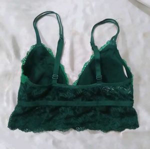 Lace Bra Green