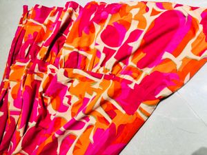 Vibrant Floral Print Midi Dress