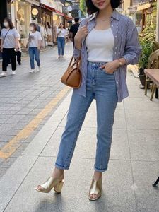 Stylish Gold Slingback Block Heels