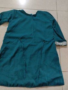 Beautiful Teal Kurta Sharara Set