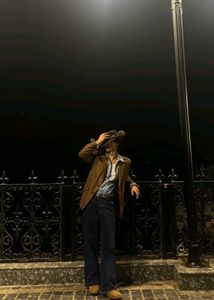 Brown Western-Style Blazer