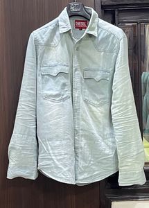 Men's Light Blue Denim Shirt