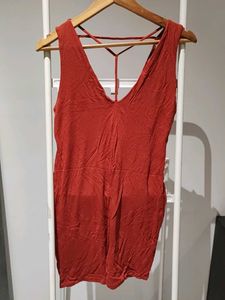 Forever 21 - Rust V-Neck Bodycon Dress