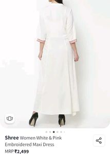 Elegant White Embroidered Kurta