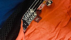 Orange Ethnic Kurta Set with Jacket