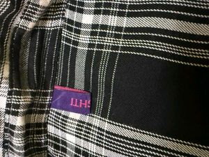 Checked Black &amp; White Shirt