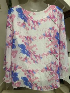 Floral Print Flowy Top
