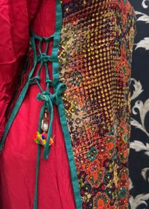 Vibrant Ethnic Kurta with Embellishments