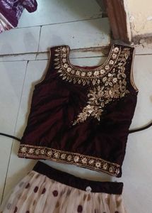 Vintage beaded lehanga