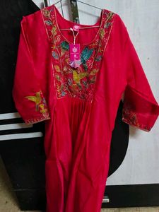 Beautiful Pink Kurta Set with Embroidery