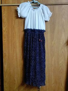 Chic White & black Polka Dot jumpsuit