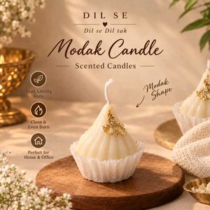 Decorative Modak Shaped Candle