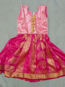 Pink Silk Gown