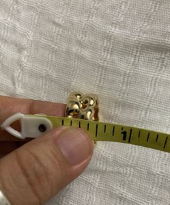 Chunky Abstract Gold Toned Statement Ring