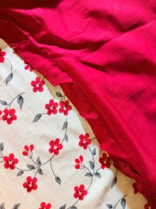 Elegant Red Kurta Set with Embellishments