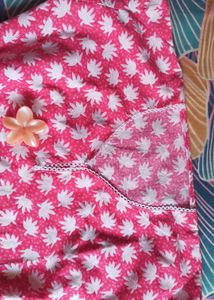 Pink Floral Print Kurta