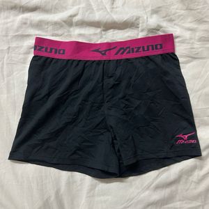 Mizuno Black & Pink Athletic Shorts