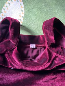 Red Velvet Crop Top