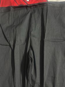 Black Embroidered Palazzo Pants