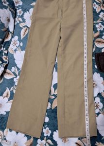 Khaki Straight Leg Pants