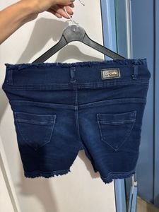 Women's Dark Wash Denim Shorts