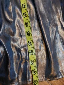 Metallic Ruched Mini Dress (size 24)XS