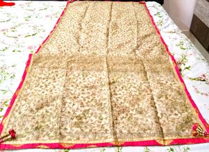Party wear Kurti {Gown} With Heavy Dupatta And Bottom