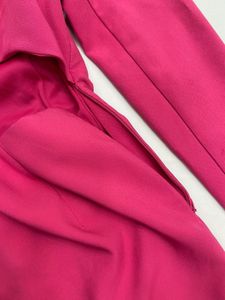 Hot Pink Cut-Out Blazer Dress