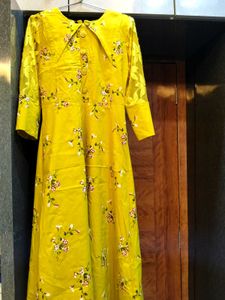 Vibrant Yellow Floral gown