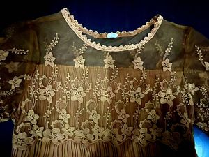 Elegant Lace &amp; Pleated Top