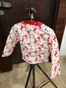 Cute Dog Print Baby Jacket