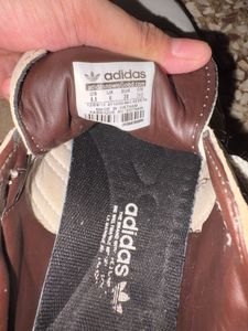 Adidas Samba White &amp; Brown Sneakers