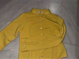 Classic Mustard Yellow Button-Up Shirt