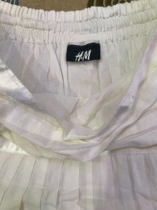 Pleated Pure White Summer Skirt 🕊️