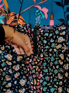 leg cut Floral Print Summer Dress