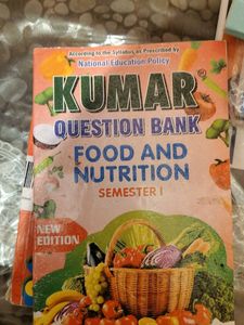 b.a sem 1 food and nutrition Book