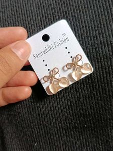 Cute Cherry Bow Earrings