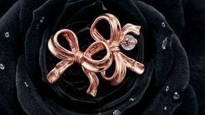 Rose Gold Bow Earrings