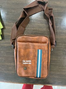 Unisex Brown Crossbody Bag