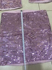 Sparkling Lavender Sequin Throw Pillow
