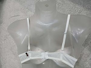 White Lace Trimmed Bra